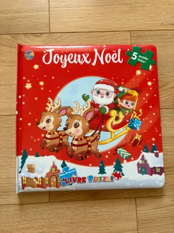 Livre histoire et puzzles de Noël