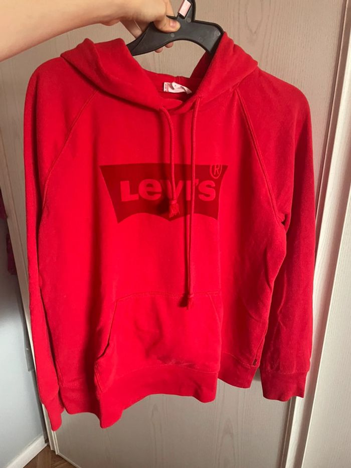 Sweat à capuche rouge Lévis taille S
