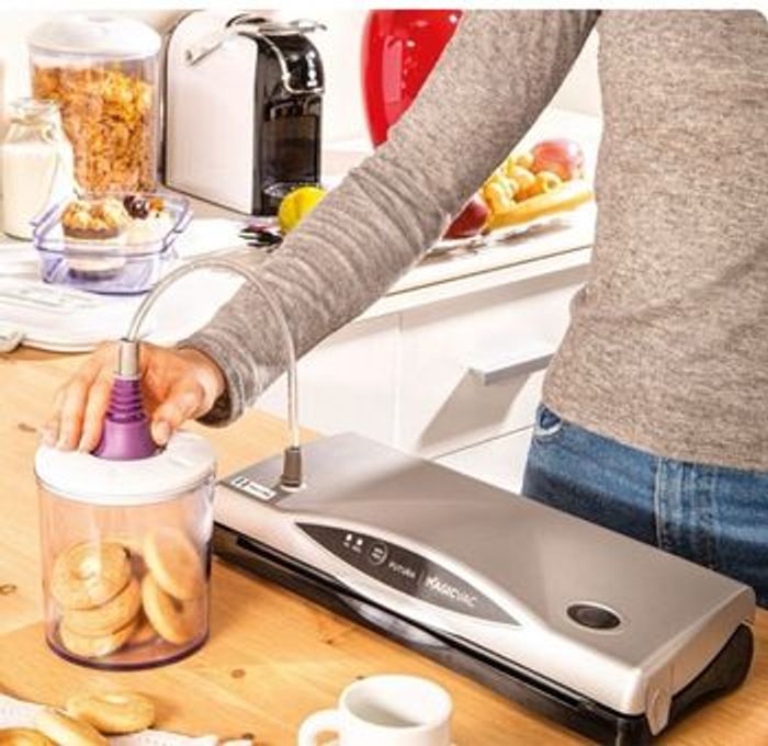 Neuf - Machine sous vide alimentaire, Magic Vac Futura, 800mbar, argent/noir - photo numéro 4