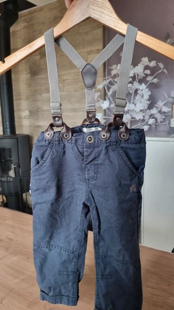 Pantalon à bretelles taille 18 mois Lulu Castagnette