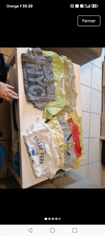 Gros lot t shirts manche courte garçon taille 6 ans 