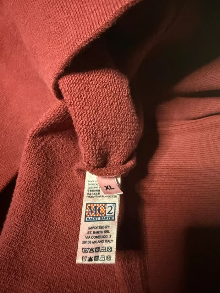 MC2 Saint Barth - Sweat à capuche, bordeau, taille XL - photo numéro 7