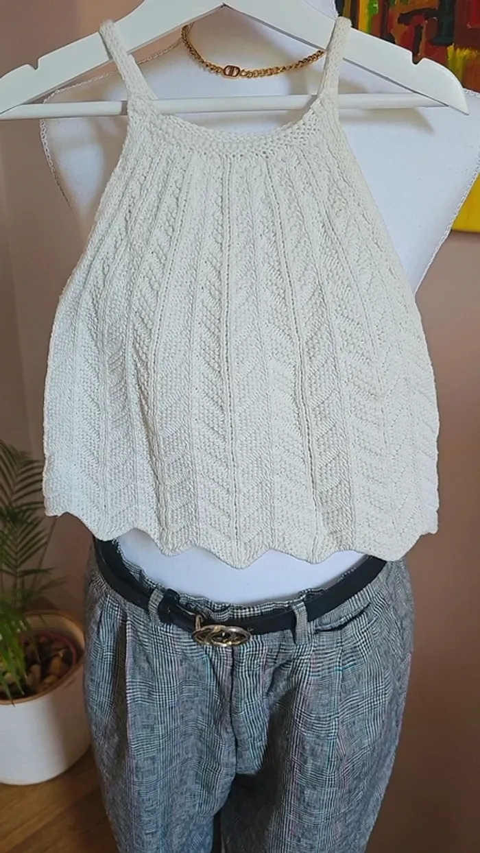 Top Zara 6/7 ans crochet boheme - photo numéro 3