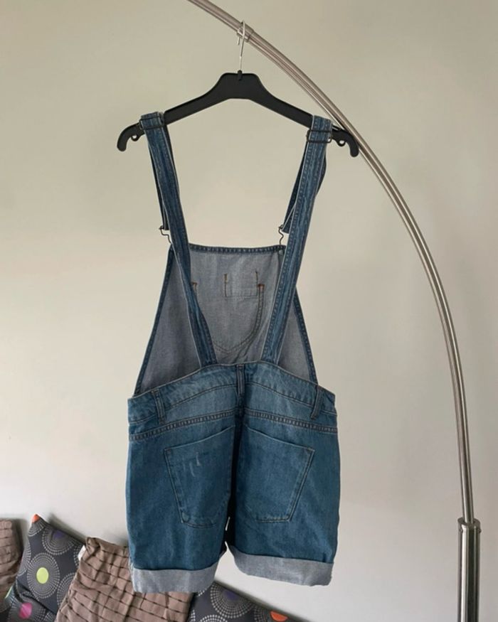 Salopette short kiabi effet usé - photo numéro 6