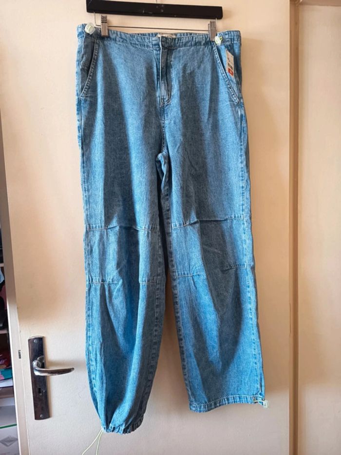Pantalon denim . Ample . Marque Pimkie.