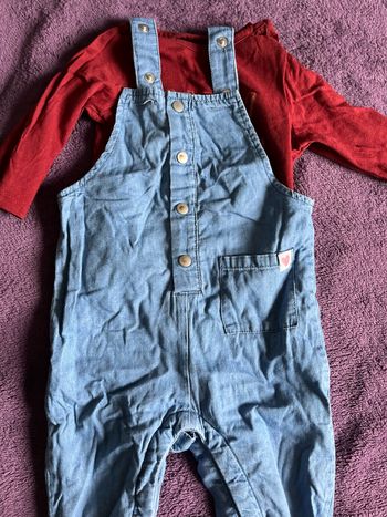 Salopette et haut 6 mois
