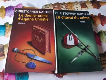 Lot de deux livres romans de Christopher Carter