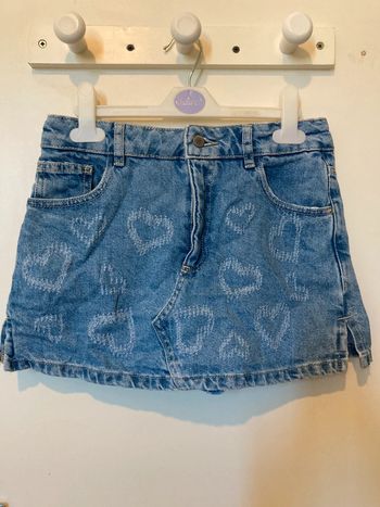 Jupe Short Jean Coeur