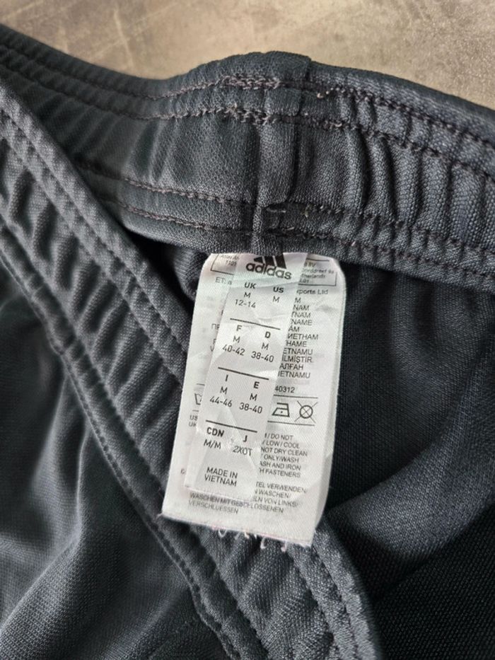 Pantalon jogging Adidas trackpant climacool gris anthracite bande rose taille M - photo numéro 9