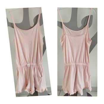 Combishort à bretelles fines rose clair Kiabi taille 12 ans