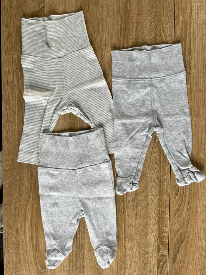 Lot 3 pantalons naissance leggings Kiabi H&M 0 mois