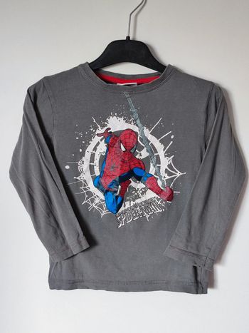 Tee-shirt gris Spiderman  - 6ans