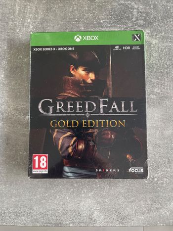 Jeu pour Xbox one Greedfall gold edition neuf sous blister en français.