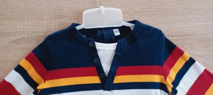 Ensemble bébé garçon 3 pièces manches longues + pantalon + chaussettes taille 18 mois - photo numéro 4