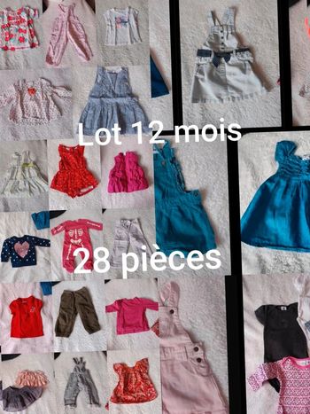 Lot fille 12 mois
