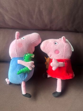 🐷 Super lot de 2 peluches Peppa Pig