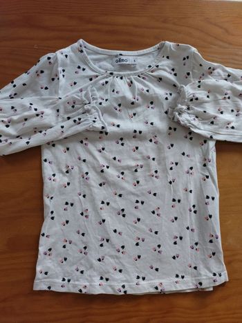 Tee shirt manches longues Gémo fille 5 ans