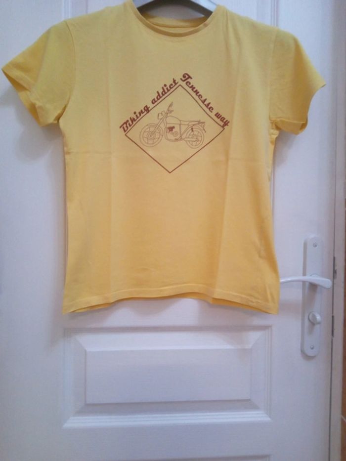 Tee-shirt jaune T.12 ans - NPO - photo numéro 7