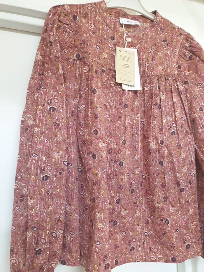 Chemise Blouse Coton Mango Taille 10 ans - photo numéro 3