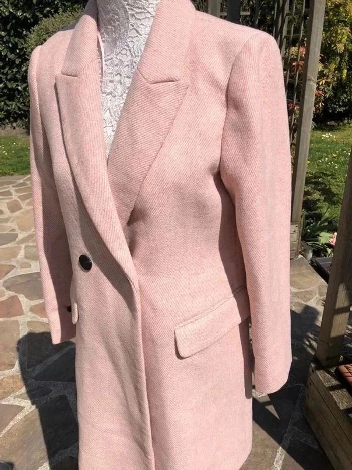 Manteau Mango neuf en taille S, rose poudré - photo numéro 7