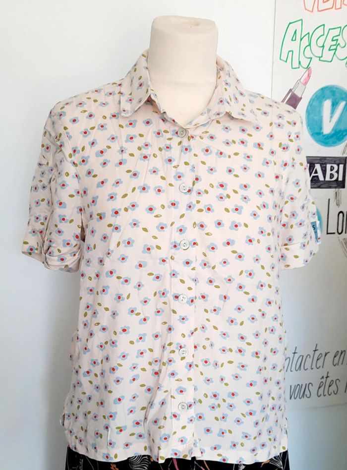 Chemise  été aspect vintage neuf avec  étiquette 🏷 Lefties 34 #lora11femme34