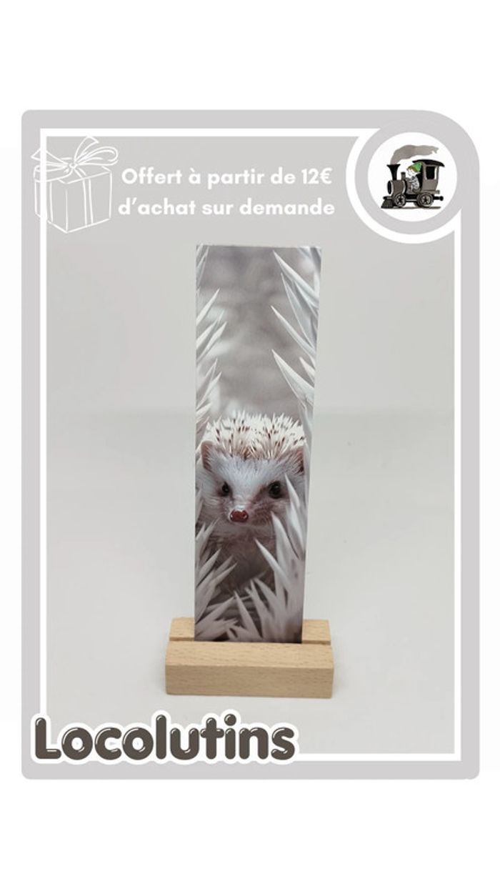 🚂 Marque page hérisson