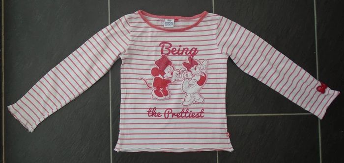Joli tee-shirt Minnie et Daisy fille 5-6 ans