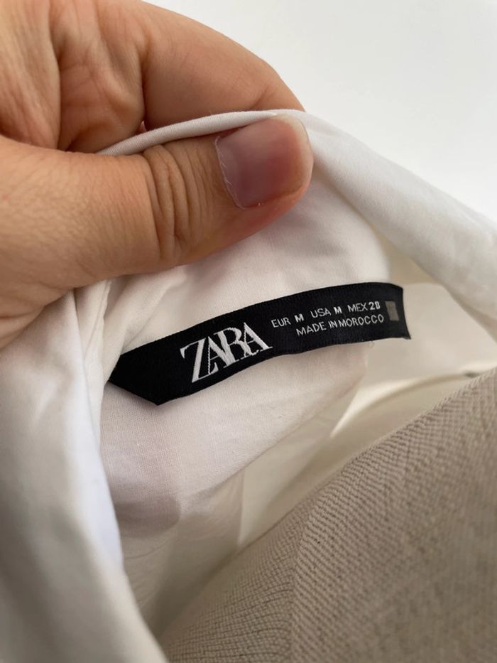 Robe chemise blanche Zara oversize - photo numéro 7