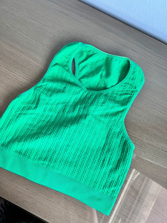 Brassière verte neuve taille L