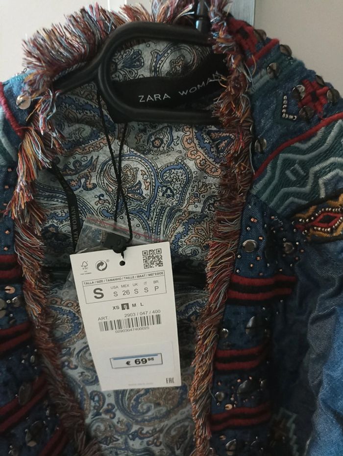 Veste chemise zara taille s - photo numéro 2