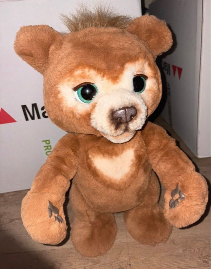 Peluche interactive Cubby l’Ours curieux – FurReal Friends – Parfait état