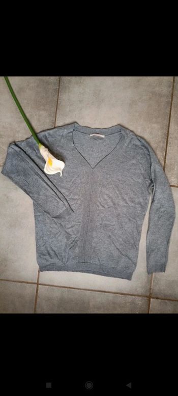 Pull gris camaïeu S