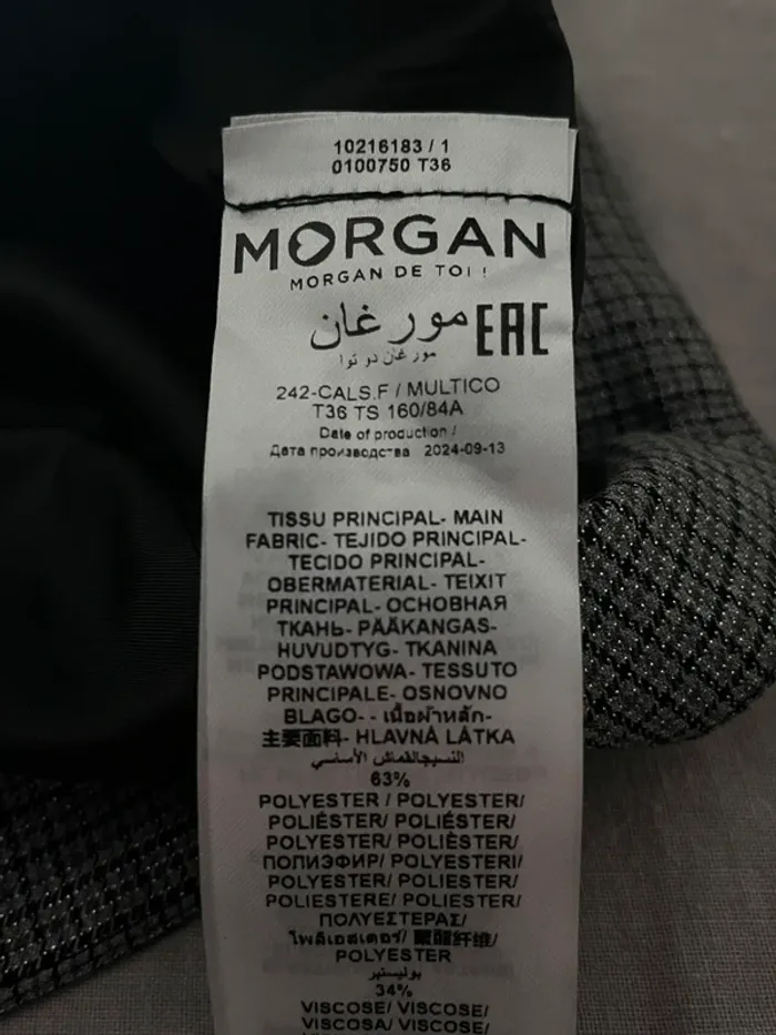 Ensemble tailleur 3 pièces Gris / argenté Morgan T38 - photo numéro 12