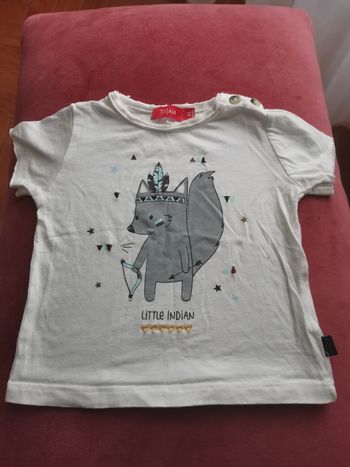 T-shirt manches courtes 12 mois renard