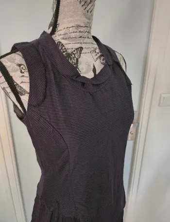 Superbe Robe noire habillé de marque Patrice Breal rt de taille 40