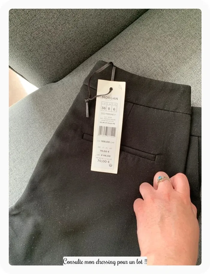 Pantalon de ville tailleur morgan t.36 - photo numéro 3