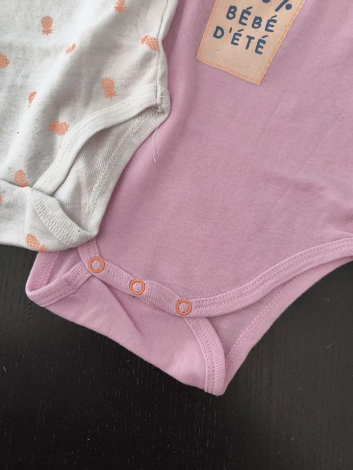 Lot de bodies manches courtes 12 mois - photo numéro 8