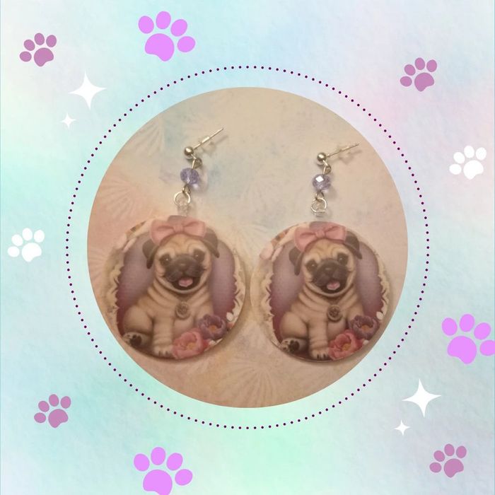 Boucle d'oreille chien