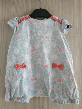 Combishort bébé fille 12 mois