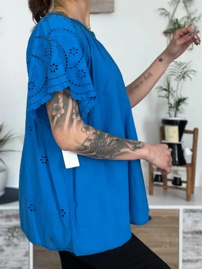 SOLDE Blouse ample taille unique grande taille - Italy moda - neuf - photo numéro 4