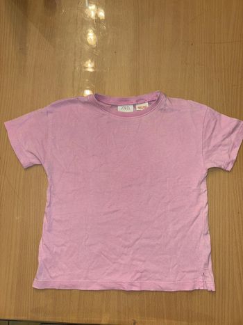 Tee shirt rose fille 12/18 mois marque Zara en très bon état