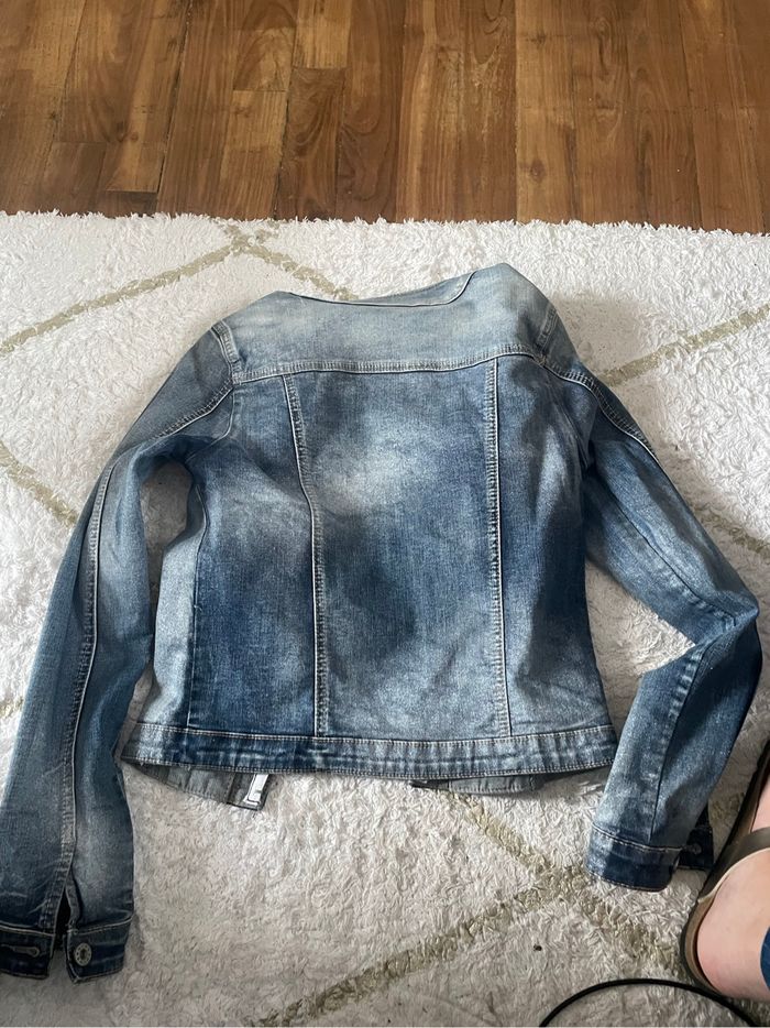 Veste jeans enduit - photo numéro 3