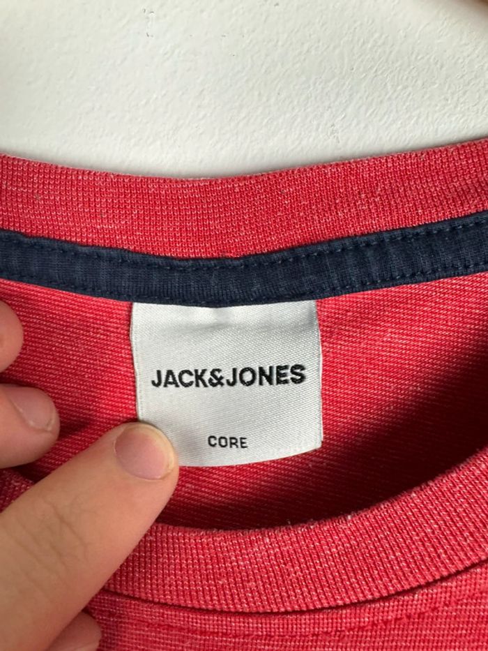 T-Shirt rouge Jack & Jones taille L - photo numéro 5
