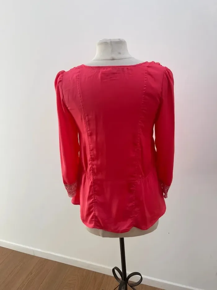 Superbe Blouse Kilibbi satin et dentelle 🌸 M 38 - photo numéro 6