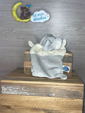 MD149 doudou éléphant 🐘 mots d’enfants