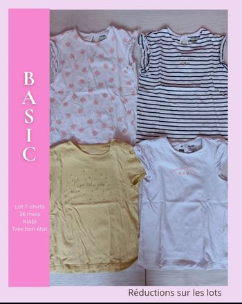Lot de 4 t-shirts 🦄 Taille 36 mois 
