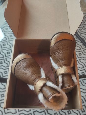 Bottes fourrées en cuir souple