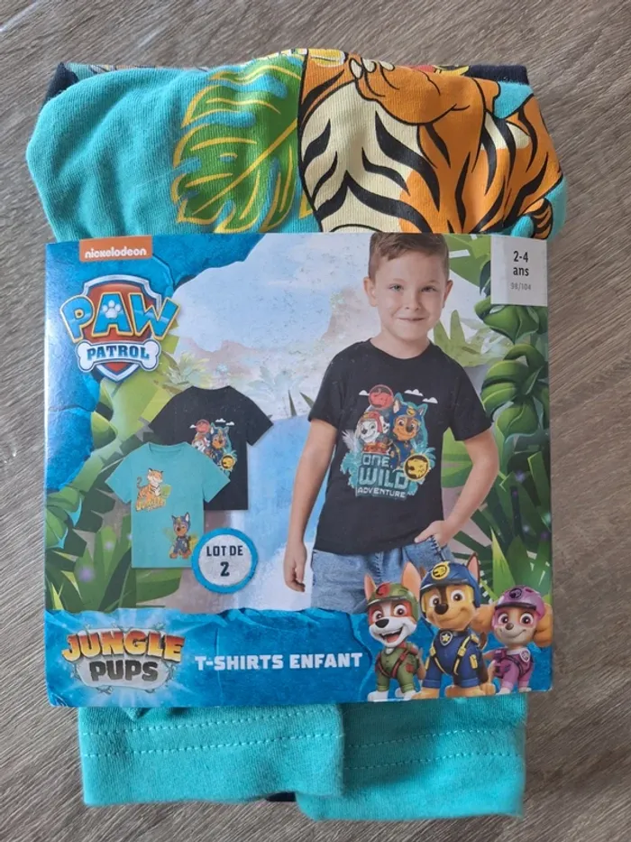 Lot de 2 t-shirts PatPatrouille 2-4ans (PawPatrol)