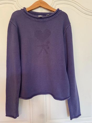 Pull en coton mauve Okaïdi taille 12 ans