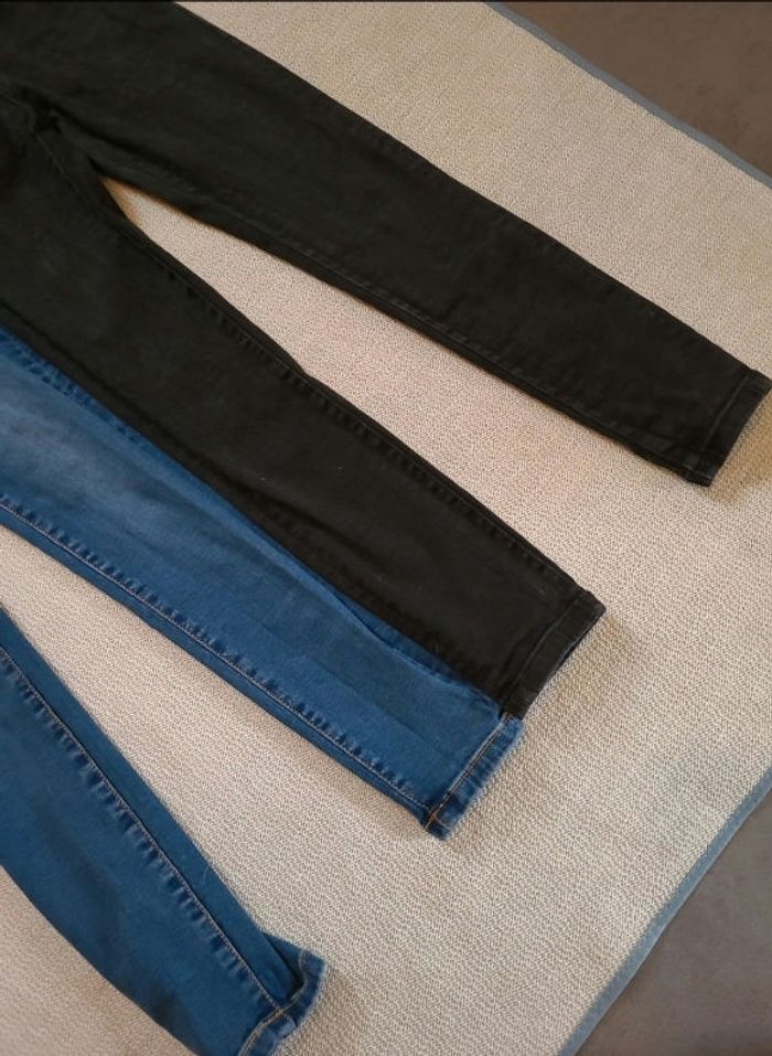 Lot jean's taille XXS noir et bleu - photo numéro 2